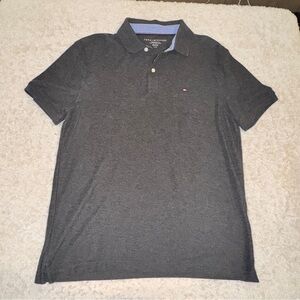 Tommy Hilfiger Men's Charcoal Polo Shirt Size Large